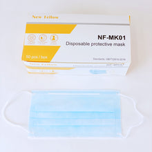 Load image into Gallery viewer, 3-Ply Disposable Adult Face Masks (50 pcs/box)