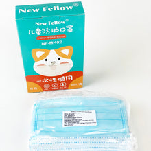 Load image into Gallery viewer, 3-Ply Disposable Child Face Masks (3pks of 20pcs, 60pcs total)