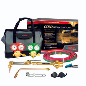 GENTEC 1138FA Gold Series Iron Horse Oxy-Acetylene Medium/Heavy Duty Deluxe Outfit for General Purposes