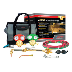 GENTEC 1131 Gold Series Commander II Oxy-Acetylene Heavy Duty Deluxe Outfit for Industrial & Commercial Applications