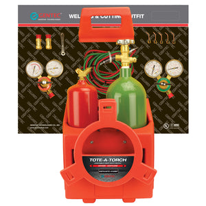 GENTEC KSTA16TC-H12SP Oxy-Acetylene & Oxy Fuel Anti-Theft Packaging Kits with Cylinders